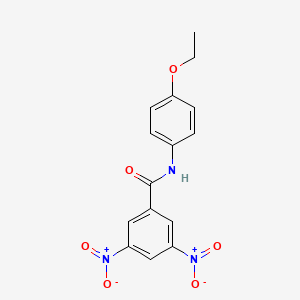 molecular formula C15H13N3O6 B10896253 N-(4-ethoxyphenyl)-3,5-dinitrobenzamide 