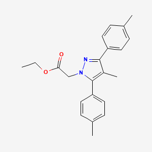 ethyl [4-methyl-3,5-bis(4-methylphenyl)-1H-pyrazol-1-yl]acetate