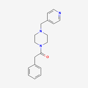 2-Phenyl-1-[4-(pyridin-4-ylmethyl)piperazin-1-yl]ethanone