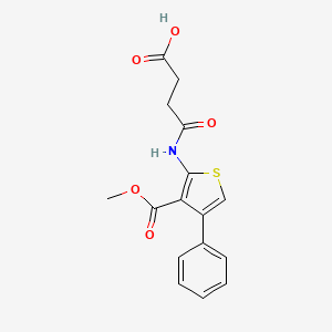 4-{[3-(Methoxycarbonyl)-4-phenylthiophen-2-yl]amino}-4-oxobutanoic acid