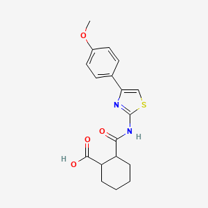 2-{[4-(4-Methoxyphenyl)-1,3-thiazol-2-yl]carbamoyl}cyclohexanecarboxylic acid