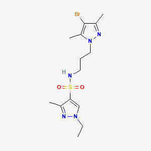 N-[3-(4-bromo-3,5-dimethyl-1H-pyrazol-1-yl)propyl]-1-ethyl-3-methyl-1H-pyrazole-4-sulfonamide