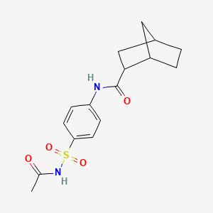 N-[4-(acetylsulfamoyl)phenyl]bicyclo[2.2.1]heptane-2-carboxamide