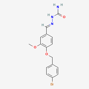 (2E)-2-{4-[(4-bromobenzyl)oxy]-3-methoxybenzylidene}hydrazinecarboxamide