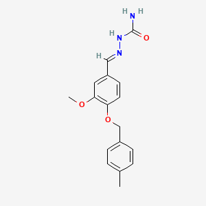 molecular formula C17H19N3O3 B10896417 (2E)-2-{3-methoxy-4-[(4-methylbenzyl)oxy]benzylidene}hydrazinecarboxamide 