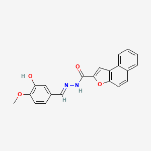 N'-[(E)-(3-hydroxy-4-methoxyphenyl)methylidene]naphtho[2,1-b]furan-2-carbohydrazide