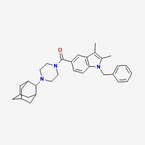 molecular formula C32H39N3O B10896557 [4-(2-Adamantyl)piperazino](1-benzyl-2,3-dimethyl-1H-indol-5-YL)methanone 