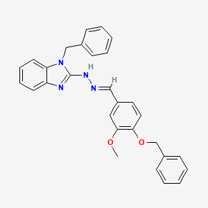 1-benzyl-2-{(2E)-2-[4-(benzyloxy)-3-methoxybenzylidene]hydrazinyl}-1H-benzimidazole