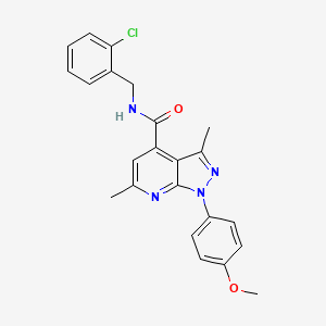 N-(2-chlorobenzyl)-1-(4-methoxyphenyl)-3,6-dimethyl-1H-pyrazolo[3,4-b]pyridine-4-carboxamide