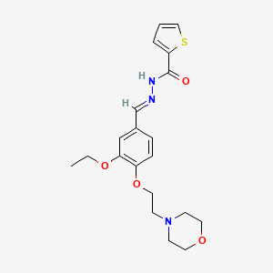 N'-[(E)-{3-ethoxy-4-[2-(morpholin-4-yl)ethoxy]phenyl}methylidene]thiophene-2-carbohydrazide