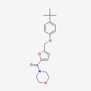 [5-[(4-Tert-butylphenoxy)methyl]furan-2-yl]-morpholin-4-ylmethanone