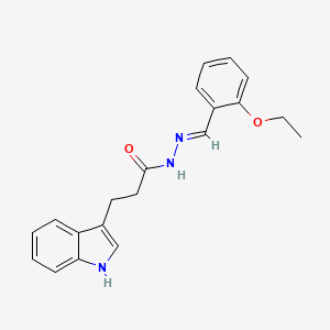 N'-[(E)-(2-ethoxyphenyl)methylidene]-3-(1H-indol-3-yl)propanehydrazide