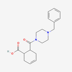 6-[(4-Benzylpiperazin-1-yl)carbonyl]cyclohex-3-ene-1-carboxylic acid