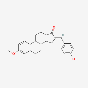 molecular formula C27H30O3 B10896772 (16E)-3-methoxy-16-(4-methoxybenzylidene)estra-1(10),2,4-trien-17-one 