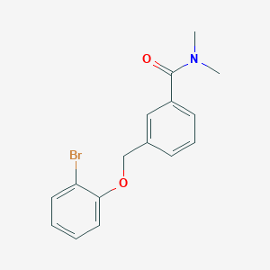 molecular formula C16H16BrNO2 B10896788 3-[(2-bromophenoxy)methyl]-N,N-dimethylbenzamide CAS No. 834913-11-0