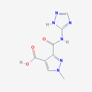 1-methyl-3-(1H-1,2,4-triazol-3-ylcarbamoyl)-1H-pyrazole-4-carboxylic acid