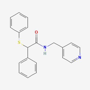 2-phenyl-2-(phenylsulfanyl)-N-(pyridin-4-ylmethyl)acetamide