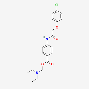 (Diethylamino)methyl 4-{[(4-chlorophenoxy)acetyl]amino}benzoate