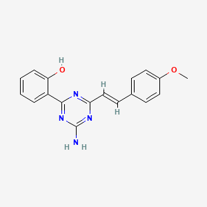 2-{4-Amino-6-[2-(4-methoxyphenyl)vinyl]-1,3,5-triazin-2-yl}phenol