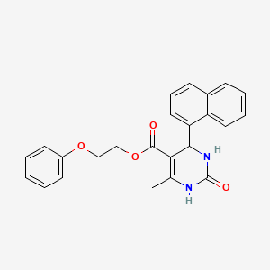 2-Phenoxyethyl 6-methyl-4-(naphthalen-1-yl)-2-oxo-1,2,3,4-tetrahydropyrimidine-5-carboxylate