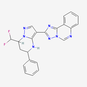 2-[7-(Difluoromethyl)-5-phenyl-4,5,6,7-tetrahydropyrazolo[1,5-a]pyrimidin-3-yl][1,2,4]triazolo[1,5-c]quinazoline