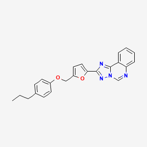 2-{5-[(4-Propylphenoxy)methyl]-2-furyl}[1,2,4]triazolo[1,5-c]quinazoline