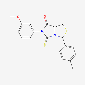 6-(3-methoxyphenyl)-3-(4-methylphenyl)-5-thioxotetrahydro-7H-imidazo[1,5-c][1,3]thiazol-7-one