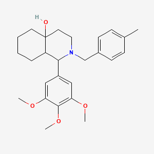 2-(4-methylbenzyl)-1-(3,4,5-trimethoxyphenyl)octahydroisoquinolin-4a(2H)-ol