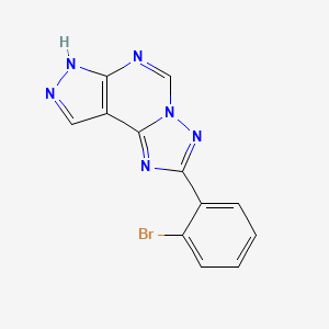 molecular formula C12H7BrN6 B10897264 2-(2-bromophenyl)-7H-pyrazolo[4,3-e][1,2,4]triazolo[1,5-c]pyrimidine 