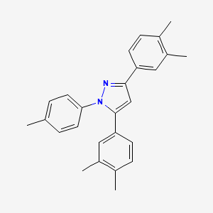 3,5-bis(3,4-dimethylphenyl)-1-(4-methylphenyl)-1H-pyrazole