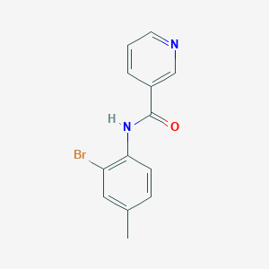 N-(2-bromo-4-methylphenyl)nicotinamide