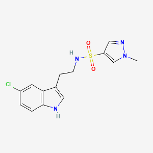 N-[2-(5-chloro-1H-indol-3-yl)ethyl]-1-methyl-1H-pyrazole-4-sulfonamide