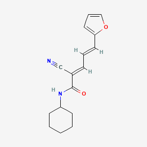 (2E,4E)-2-cyano-N-cyclohexyl-5-(furan-2-yl)penta-2,4-dienamide