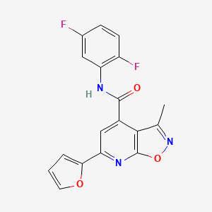 N-(2,5-difluorophenyl)-6-(furan-2-yl)-3-methyl[1,2]oxazolo[5,4-b]pyridine-4-carboxamide