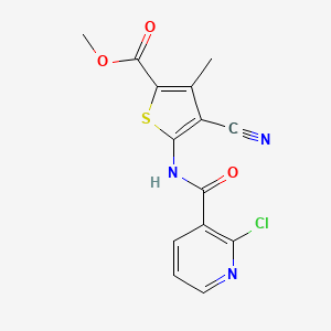 Methyl 5-{[(2-chloropyridin-3-yl)carbonyl]amino}-4-cyano-3-methylthiophene-2-carboxylate