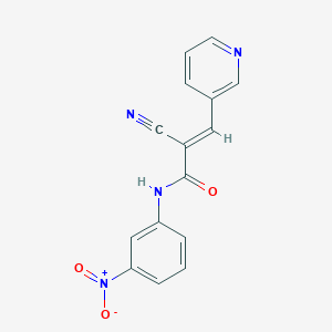 (2E)-2-cyano-N-(3-nitrophenyl)-3-(pyridin-3-yl)prop-2-enamide