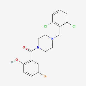 molecular formula C18H17BrCl2N2O2 B10897547 (5-Bromo-2-hydroxyphenyl)[4-(2,6-dichlorobenzyl)piperazin-1-yl]methanone 