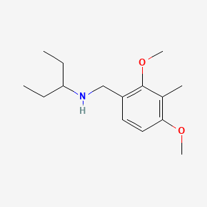 N-(2,4-dimethoxy-3-methylbenzyl)pentan-3-amine