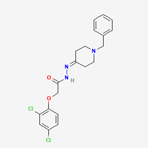 molecular formula C20H21Cl2N3O2 B10897613 N'-(1-benzylpiperidin-4-ylidene)-2-(2,4-dichlorophenoxy)acetohydrazide 