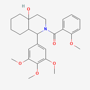 [4A-Hydroxy-1-(3,4,5-trimethoxyphenyl)octahydro-2(1H)-isoquinolinyl](2-methoxyphenyl)methanone