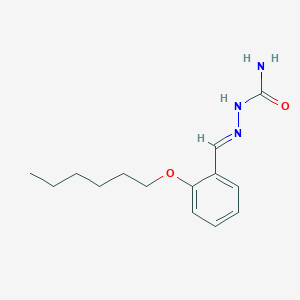 molecular formula C14H21N3O2 B10897622 (2E)-2-[2-(hexyloxy)benzylidene]hydrazinecarboxamide 