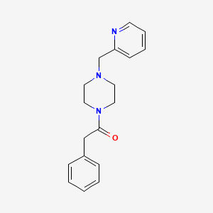 2-Phenyl-1-[4-(pyridin-2-ylmethyl)piperazin-1-yl]ethanone