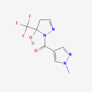 [5-hydroxy-5-(trifluoromethyl)-4,5-dihydro-1H-pyrazol-1-yl](1-methyl-1H-pyrazol-4-yl)methanone