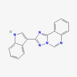 molecular formula C17H11N5 B10897765 2-(1H-indol-3-yl)[1,2,4]triazolo[1,5-c]quinazoline 