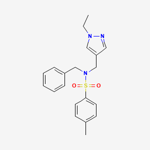 N-benzyl-N-[(1-ethyl-1H-pyrazol-4-yl)methyl]-4-methylbenzenesulfonamide