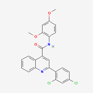 2-(2,4-dichlorophenyl)-N-(2,4-dimethoxyphenyl)quinoline-4-carboxamide