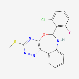 6-(2-Chloro-6-fluorophenyl)-3-(methylsulfanyl)-6,7-dihydro[1,2,4]triazino[5,6-d][3,1]benzoxazepine