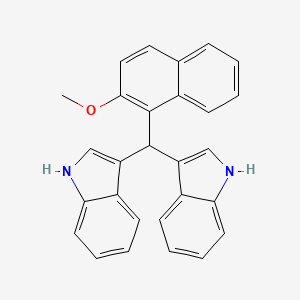 1-[DI(1H-Indol-3-YL)methyl]-2-naphthyl methyl ether