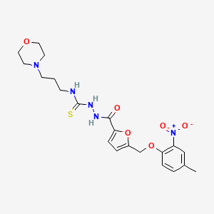 2-({5-[(4-methyl-2-nitrophenoxy)methyl]furan-2-yl}carbonyl)-N-[3-(morpholin-4-yl)propyl]hydrazinecarbothioamide