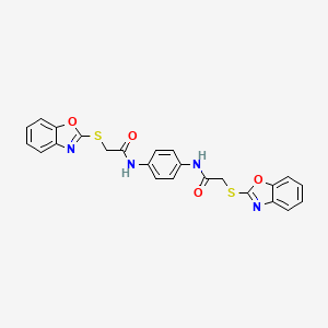 N,N'-1,4-phenylenebis[2-(1,3-benzoxazol-2-ylthio)acetamide]